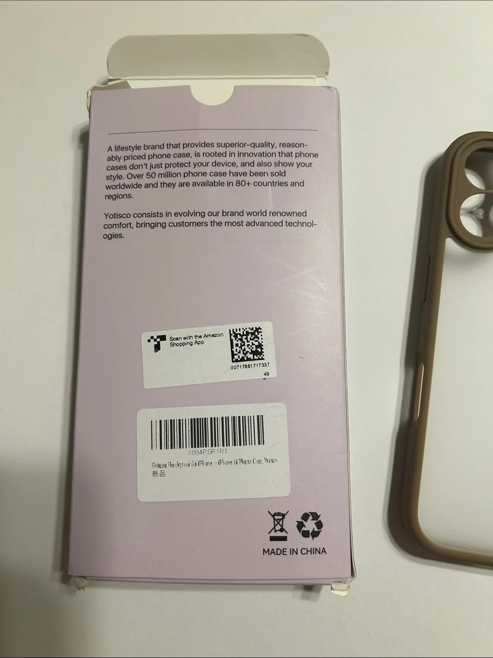 Translucent Matte Brown iPhone 16 Case with Protective Bumpers NEW